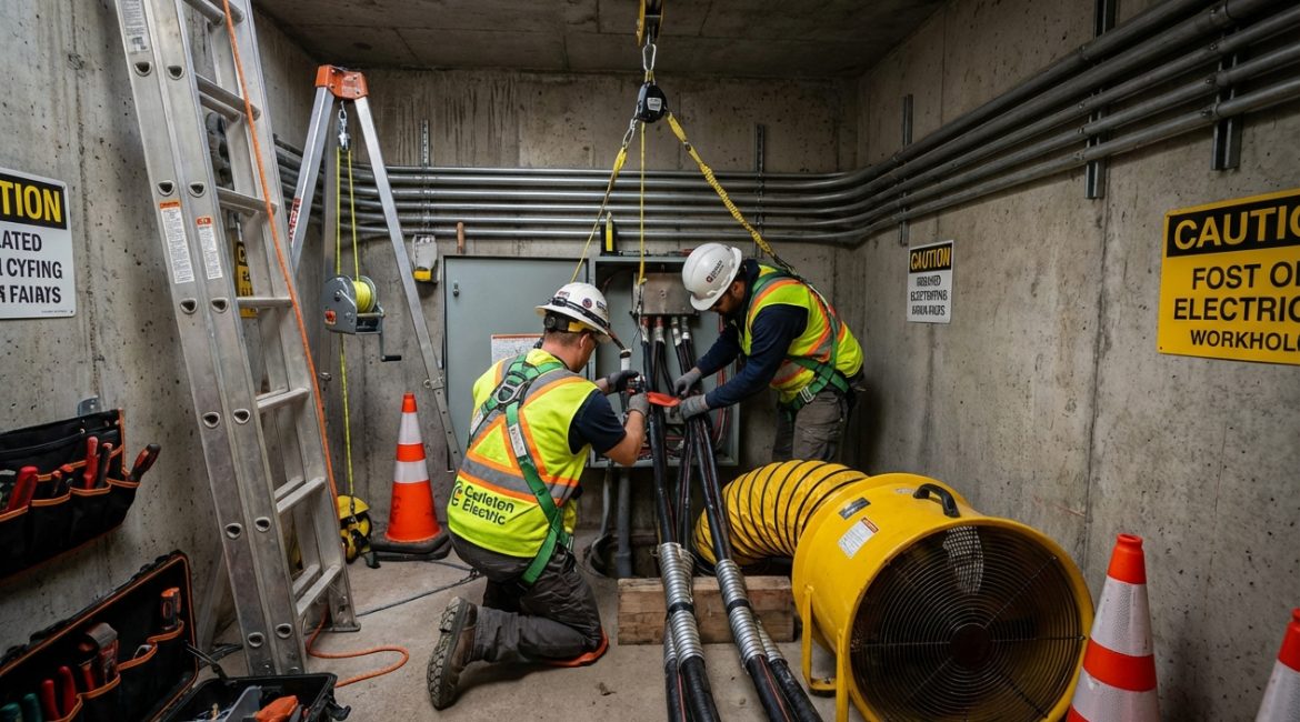 carleton-electric-underground-cable-vault-ottawa